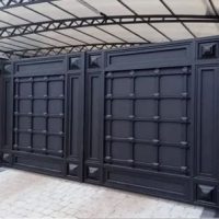 درب حیاط ساده آهنی
